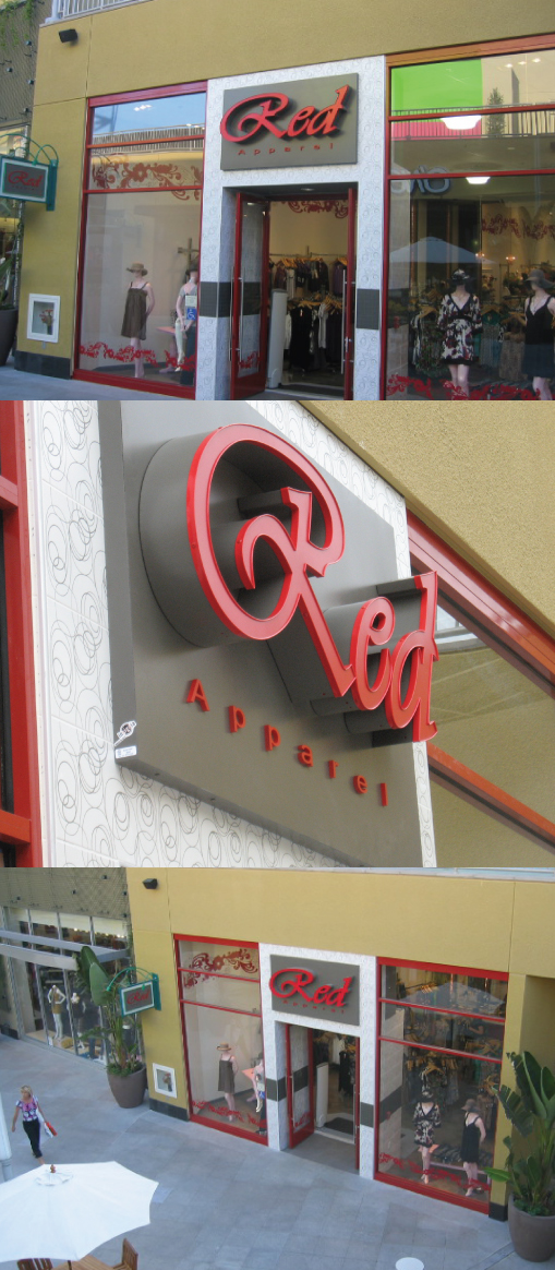 Red Apparel Anaheim Californa
